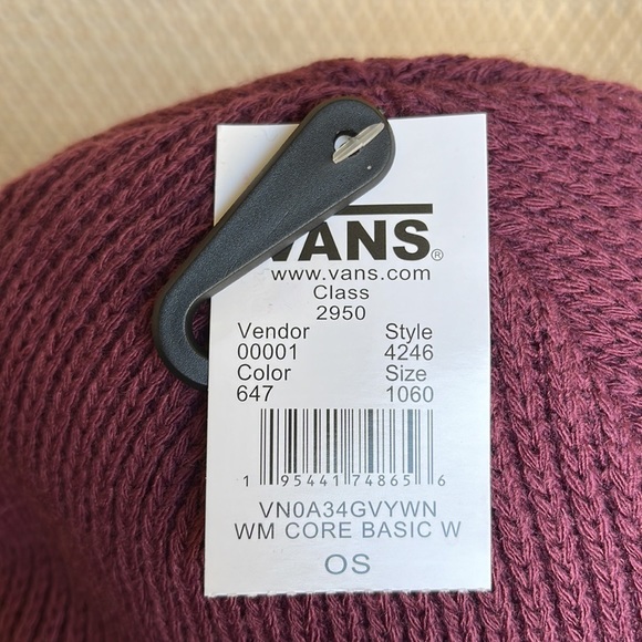 Vans WM Core Basic Dark Beanie Skateboarding Hat Pink Women VN0A34GVYWN - Picture 8 of 16